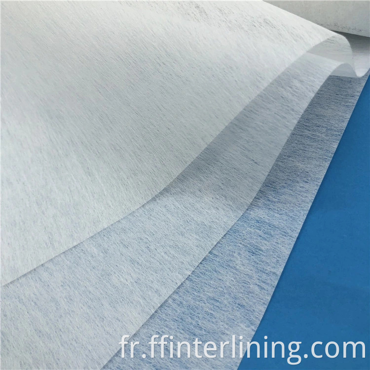 Commerce de gros Non-Woven Interlinning LDPE Tissu Non Tissé pour Chemise 100% Polyester